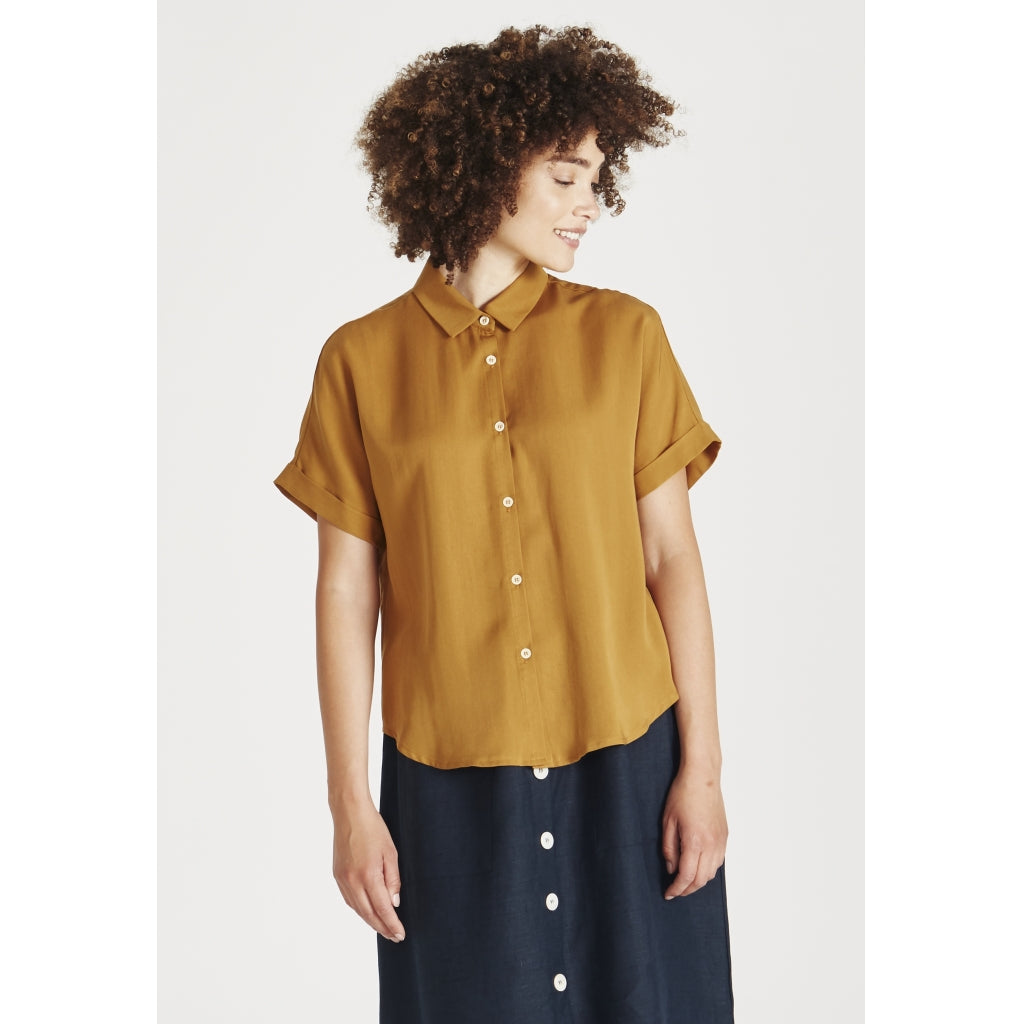 sarah blouse (brown)